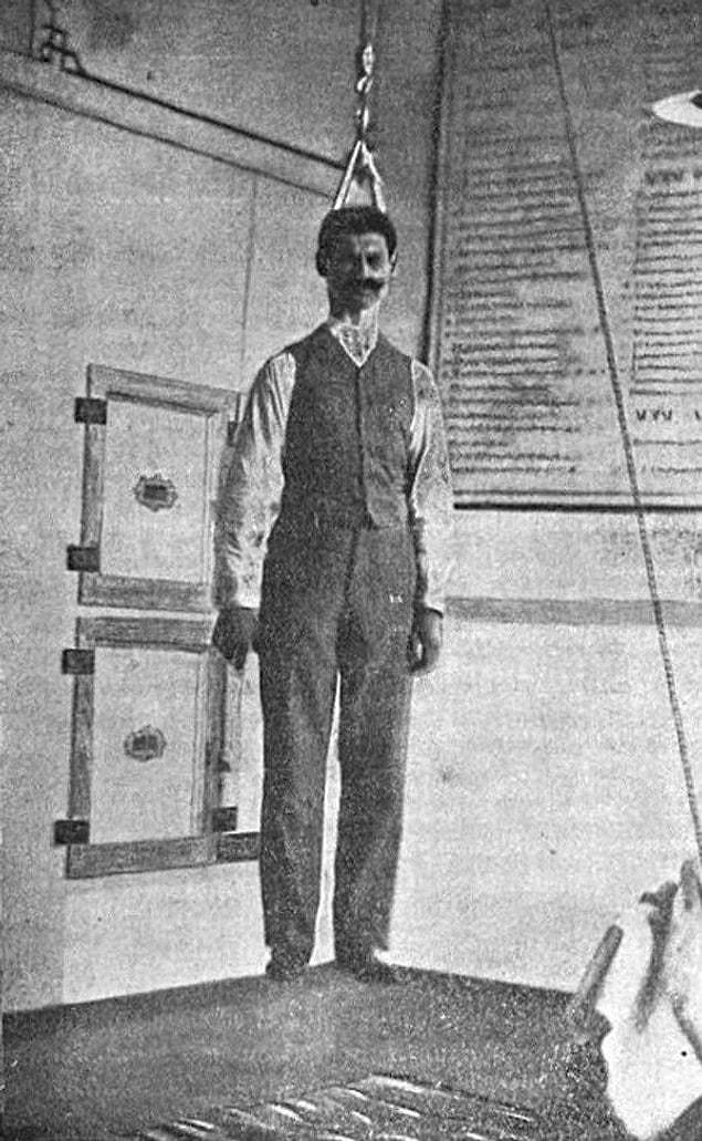 1. Nicolae Minovici was a Romanian scientist obsessed with learning what happens to the human body during hanging. He wrote a paper in which he analyzed nearly 200 cases of people being hanged and factors such as the type of knot, the weight and the gender of the person.