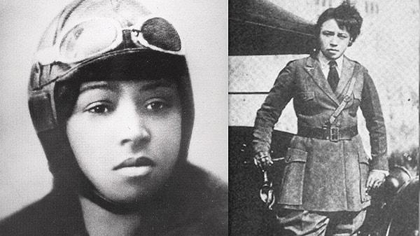 3. Amerikan sivil havacısı Bessie Coleman, pilot lisansı alan ilk Afrikalı-Amerikalı kadın ve ilk Kızılderili'ydi.