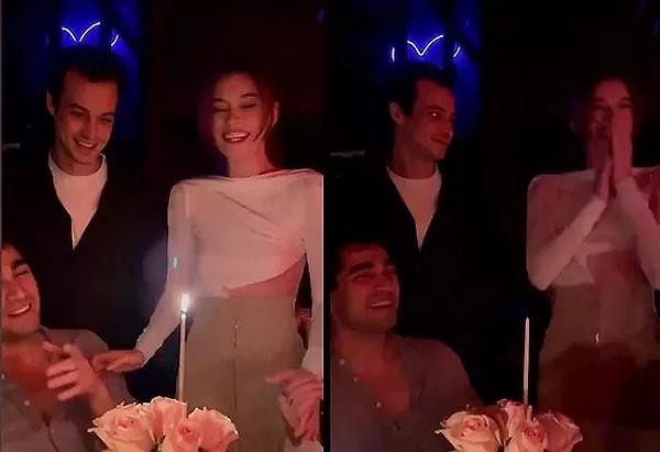 Hatta Saraçoğlu'nun yeni yaşını kutladığı anlarda pastasındaki mumları üfledikten sonra sevgili Mert Yazıcıoğlu'nun değil de rol arkadaşı Mert Ramazan Demir'in elini tutmaya yeltenmesi herkesi şoke etmişti.