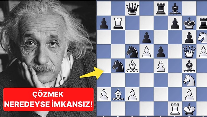 Sadece IQ'su Çok Yüksek Olanların Tek Adımda Şah Mat Yapabildiği Bu Satranç Problemini Mutlaka Görmelisiniz!