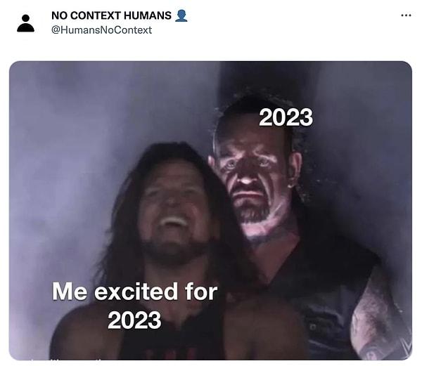 6. "2023 için heyecanlı olan ben / 2023"