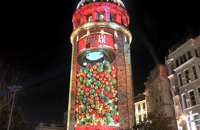 Galata Kulesi’nde Yeni Yıl Gösterisi