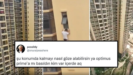 İlişkiye Girdiği Kadının Kocası Evi Basınca İç Çamaşırıyla 20. Katın Penceresine Çıkan Adam