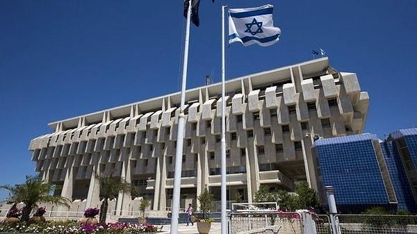 İsrail Merkez Bankası(BOI) faiz oranını 50 baz puan artırdı.