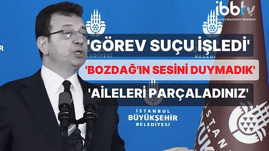 İmamoğlu'ndan 'Terör Soruşturması' Açıklaması: 'Soylu Görev Suçu İşledi'