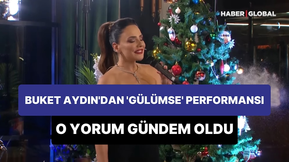 Sunucu Buket Aydın'ın Yılbaşı Programındaki 'Gülümse' Performansı Gündem Oldu