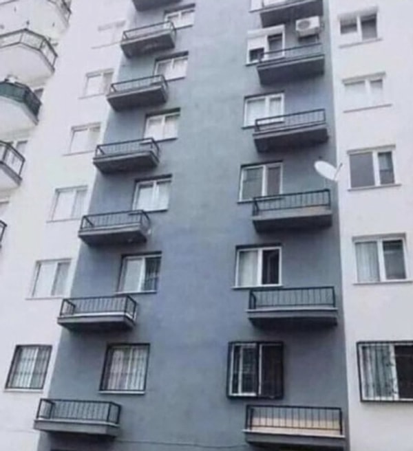 5. Bir mühendislik harikası: Kapısız balkon!