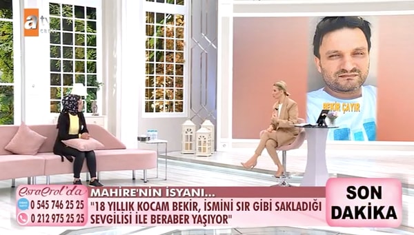 Eşinden kurtulmak istediğini söyleyen Mahire Çayır, boşanma davasının devam ettiğini ancak eşinin kendisinden boşanmadığını, kendisini tehdit ettiğini, eşinin boşanmak istemediği için ağladığı zamanlar da olduğunu söyledi.