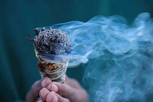 5. If you burn sage or a few bay leaves and walk around your house, you will feel the energy rise.