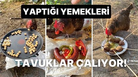 Yaptığı Enfes Yemekleri Tek Tek Tavuklara Kaptıran TikTok'un En Komik Yemek Hesaplarından Biri: Çağdaş Kocaer