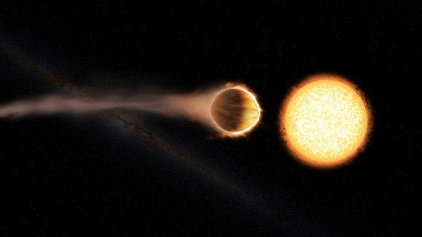 Kepler uzay teleskobu tarafından tespit edilen ilk gezegen yıldızına doğru 'düşüyor'.