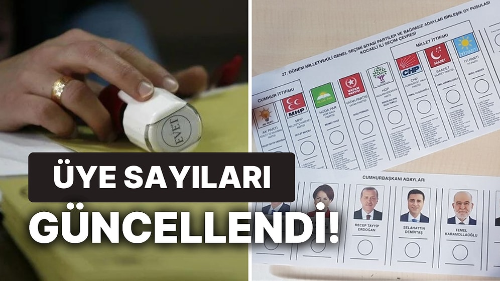 Yargıtay Siyasi Partilerin Üye Sayılarını Açıkladı: Hangi Partinin Üye Sayısı En Fazla?