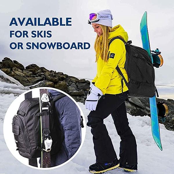 13. Tüm kayak malzemelerini taşımak için yeterli olan kayak çantası...