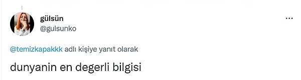 Ölene kadar benimle kalacak bir bilgi