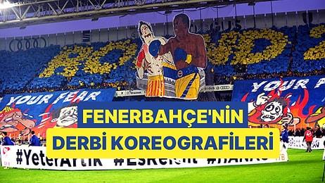 Kadıköy'de Fenerbahçe Taraftarlarının Galatasaray Derbileri İçin Hazırladıkları Koreografiler