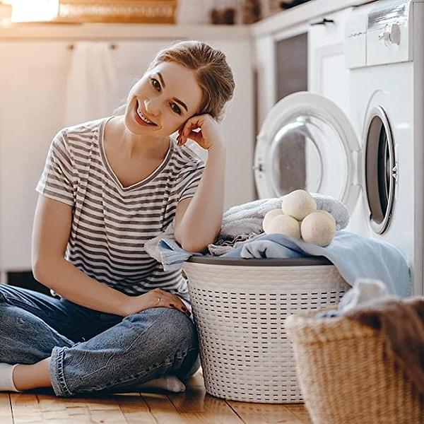 2. Çamaşır kuruturken en büyük yardımcınız olacak kurutucu topları...