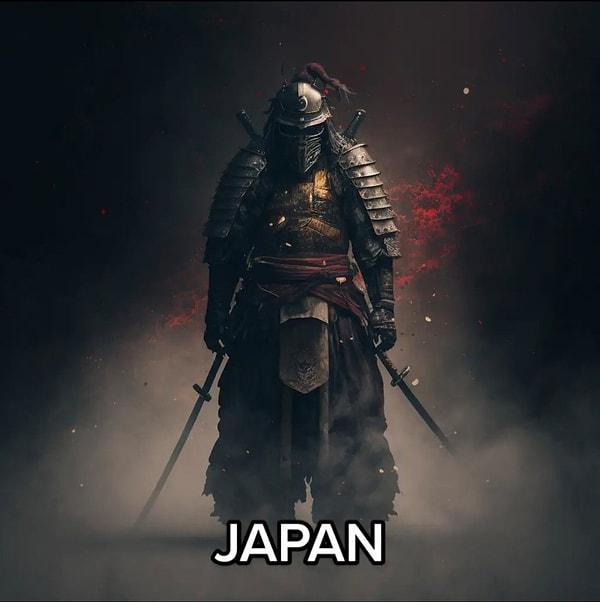 Japonya bir samuray gibi görünüyor.