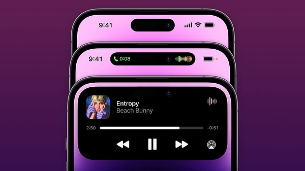 Apple'ın yıllar sonra iPhone 14 Pro ile değiştirdiği çentikli ekran tasarımının yerini alan Dynamic Island büyük ilgi çekmişti.
