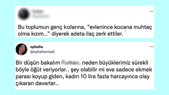 Kadının Eşine Muhtaç Olmaması Fikrine Karşı Çıkan Paylaşıma Gelen Haklı Tepkiler