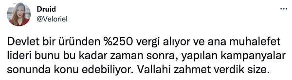 Twitter kullanıcılarının bir kısmı ise Kılıçdaroğlu'nu geç kaldığı için eleştirdi.