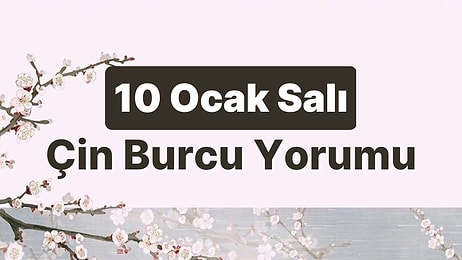 10 Ocak Salı Çin Burcuna Göre Günün Nasıl Geçecek?