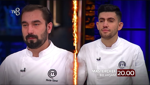 MasterChef Türkiye'de bu akşam yarı final heyecanı yaşanacak. Ayaz ve Metin'in birebir yarışacağı MasterChef'te, çıkan sonuca göre finalin diğer ismi belli olacak.