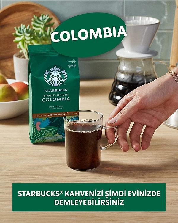 14. Kahve denince onun adını anmasak olmazdı: Starbucks Colombia Öğütülmüş Kahve