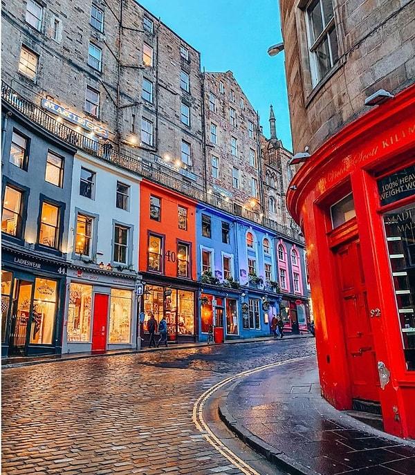 7. Hepimizin hayallerini süsleyen Edinburgh sokakları...