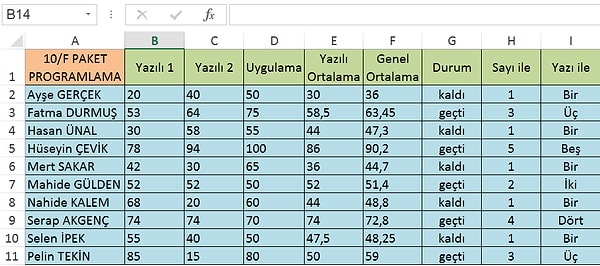 Excel EĞER Formülü Hakkında Bilinmesi Gerekenler