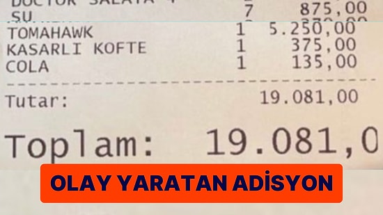 125 Lira Su, 5250 Lira Tomahawk: Bir Et Restoranında Gelen 19 Bin Liralık Adisyon Size de Hayatı Sorgulatacak