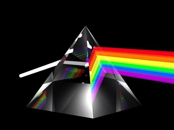 Bu ışığın bir prizma tarafından kırıldığında farklı renklerden oluşan bir dikdörtgene dönüştüğünü buldu.
