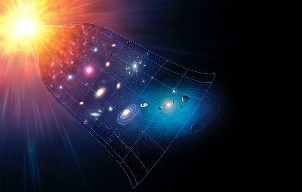7. Karanlık enerji nedir? Evren hızla genişliyor.