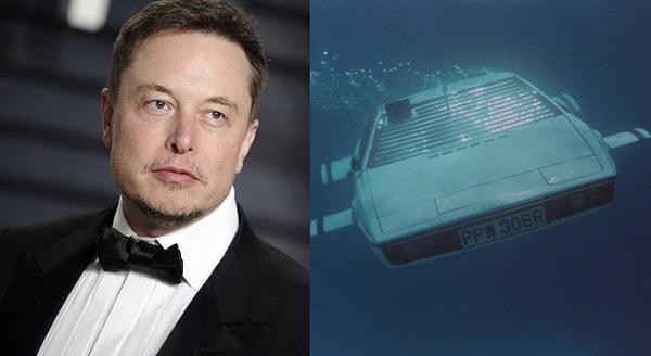 Elon Musk, James Bond filmlerinden tanıdığımız su altında gidebilen 1976 yapımı Lotus aracı 1 milyon dolara satın almıştı.