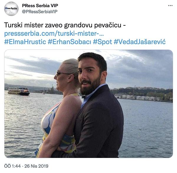 Hatta 26 Nisan 2019 tarihinde Sırbistan'a bağlı PRess Serbia VIP isimli haber sitesinin Twitter hesabında Erhan'ı Sobacı soyadıyla etiketlemiş ve Sırp şarkıcı Elma Hrustic ile birlikte olduklarını belirten bir haber paylaşılmış.