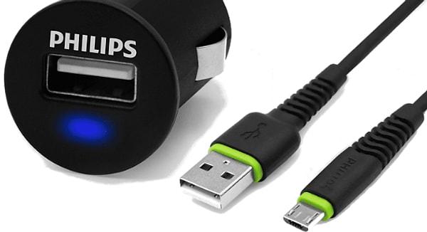 4. PHILIPS USB Araç İçi Şarj Adaptorü