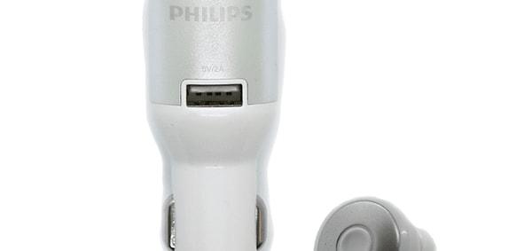 7. PHILIPS SBH1803 Bluetooth Araç İçi Şarj Cihazı Beyaz