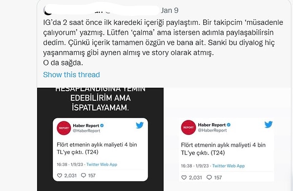 10. Çalınan özgün içerik: "TÜİK verisi ile hesaplandığına yemin edebilirim ama ispatlayamam"