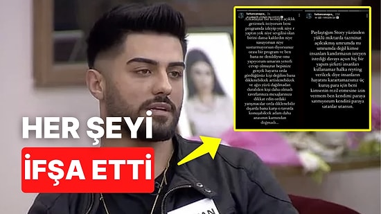 Kısmetse Olur'da Büyük Skandal: Diskalifiye Olan Furkan Instagram'da Her Şeyi İfşa Etti