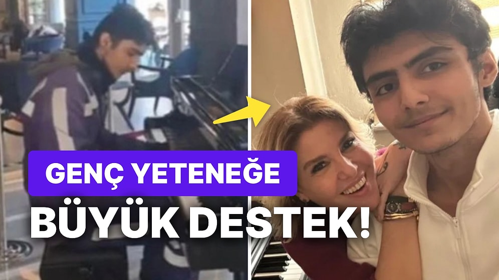 Gülben Ergen, Sipariş Götürdüğü Otelin Piyanosunu Çalan Kuryeye Yaptığı Jest ile Yürekleri Isıttı