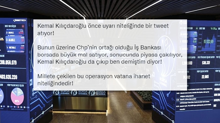 Borsa'da Olanları İş Bankası ve CHP Üzerinden Açıklayan Mizah Hesabı Sosyal Medyada İlgi Çekti