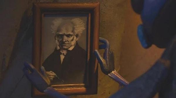 4. Pinocchio (2022) filminde Sebastian karakterinin odasında Alman filozof Arthur Schopenhauer'in portresi var.