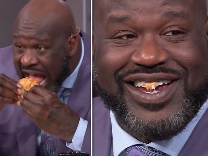 Шакил О'Нил съел лягушачьи лапки в прямом эфире после того, как проиграл спор