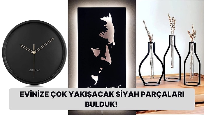 Modern Çağın Dekor Rengi! Evini Siyah Detaylarla Asilleştirmek İsteyenler İçin Öneriler