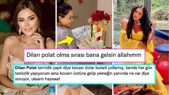 Zengin Olduğunu Her An Belirten Dilan Polat'a Gelen Dolarlı Çiçek Sosyal Medyada Gündem Oldu