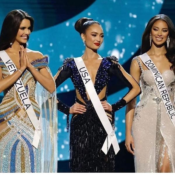 İlk üçe giren Amerika Birleşik Devletleri, Venezuela ve Dominik Cumhuriyeti güzelleri, dereceleri aralarında paylaştı.