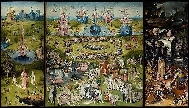6. The Garden of Earthly Delights (1490-1500) Hieronymus Bosch