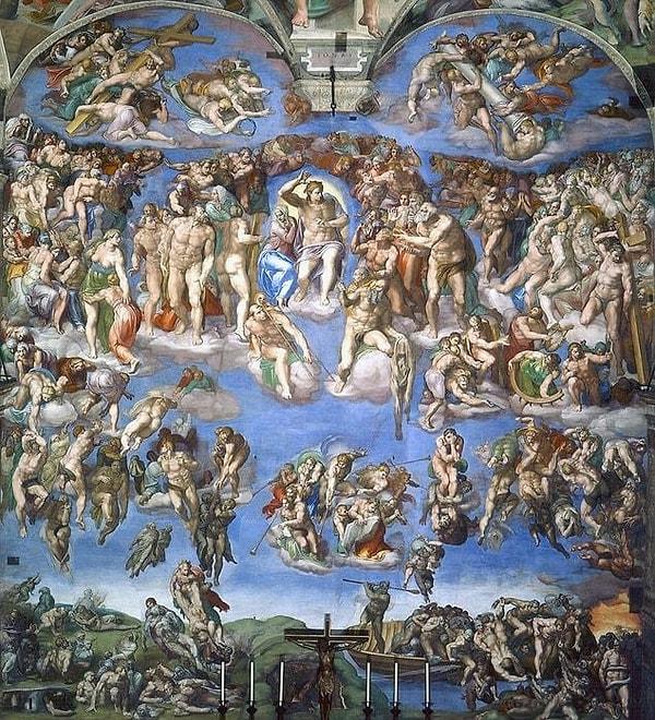7. The Last Judgment (1536 – 1541) - Michelangelo