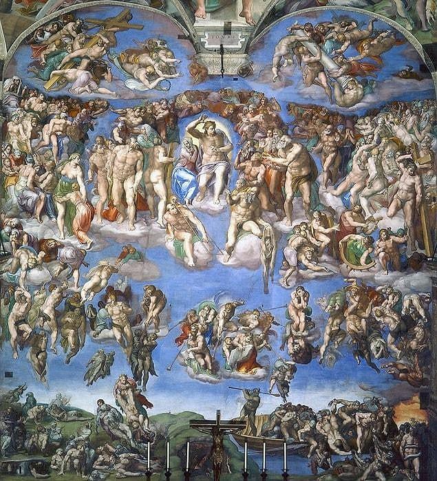 7. The Last Judgment (1536 – 1541) - Michelangelo