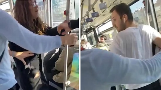 Bildiğiniz Metrobüs Kavgalarını Unutun: Kadın Yolcu 'İlkokul Mezunu Seviyesiz' Diyerek Erkek Yolcuya Tükürdü