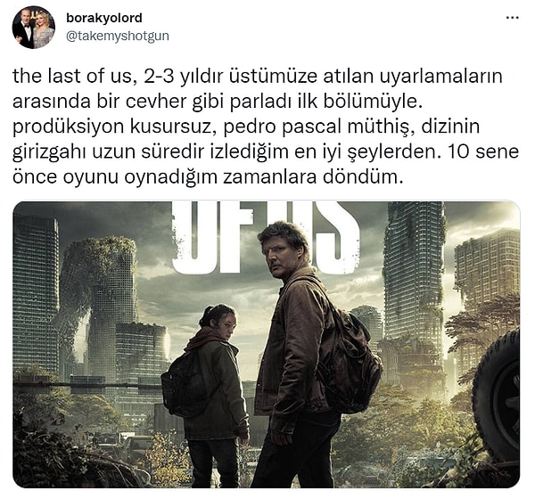 5. Dizinin oyunun atmosferini neredeyse birebir yansıtabilmesi kocaman bir alkışı hak ediyor, Joel olarak devleşen Pedro Pascal da öyle.  👏